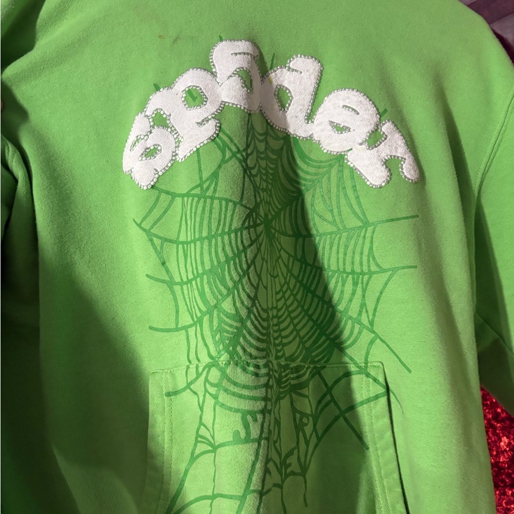Green sp5der hoodie